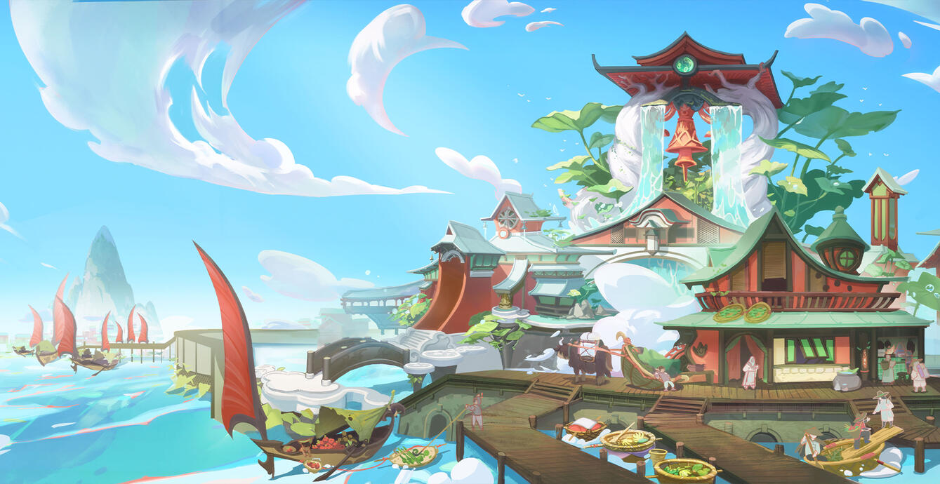 Enviroment Design Huge area -BG ART 【 4-8 weeks 】